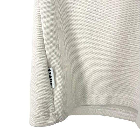 STAUD M Volley Polo Golf Tennis Core V-neck  short sleeves Top Preppy Luxury Tee - Picture 3 of 7